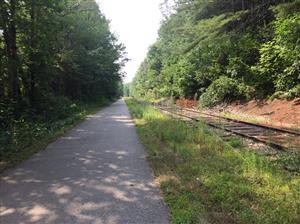 Mountain Division Trail is a paved rail with trail for biking and walking that connects Windham, Gorham, & Standish.