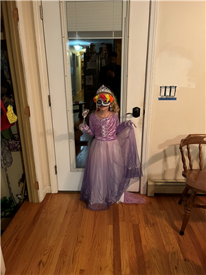 Ages 5-7 Winner: Chloe Cloutier as a Masquerade Ball Princess