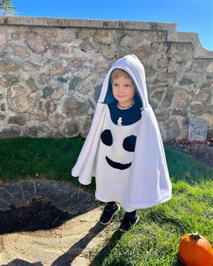 Ages 0-4: Asher Walton as a ghost