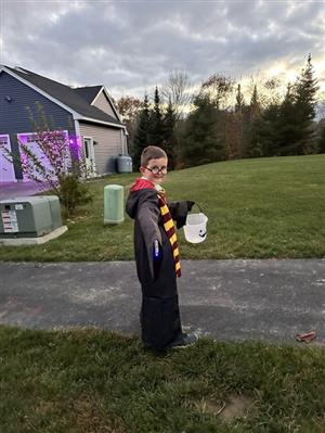 Ages 5-7: Griffin as Harry Potter